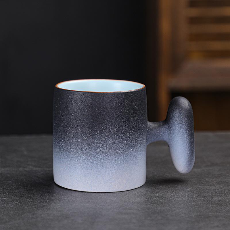 Керамическая чайная чашка Креативная деревянная ручка Ретро Набор для чая Кунг-фу Одиночная чашка Кружка для эспрессо