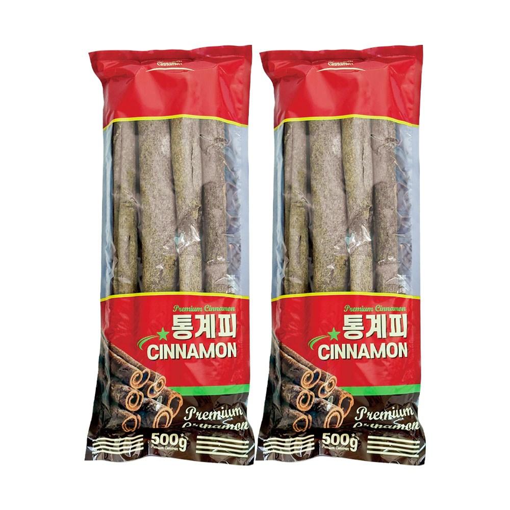 Shinyoung Mall Whole/Round Cinnamon, Direct Import from Vietnam, Commercial Use Whole Cinnamon Sticks 500g 2 pcs