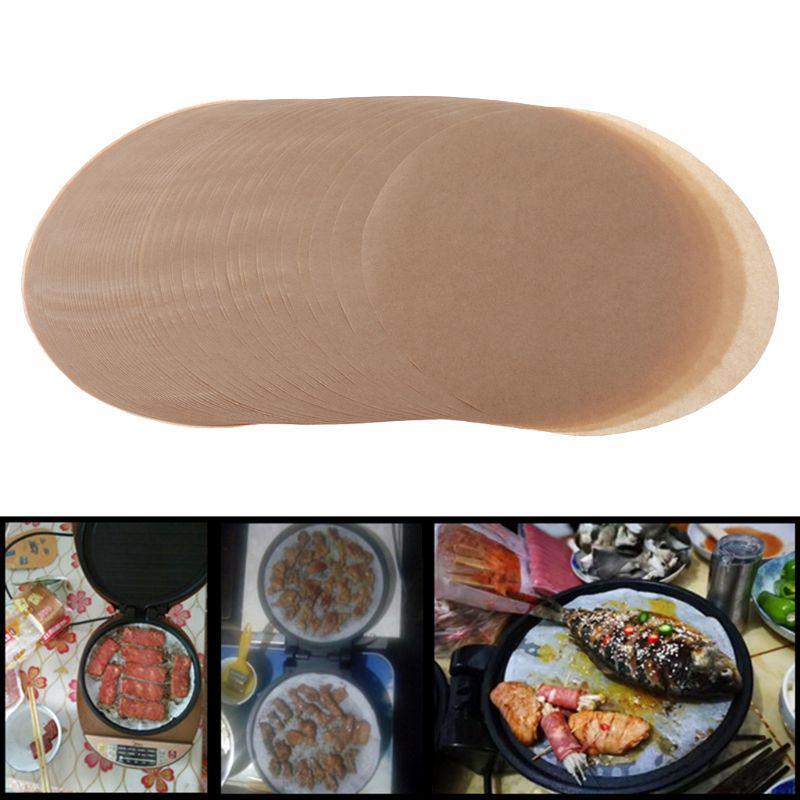 8inch Parchment Paper Cookie Baking Sheets Liners Round Cake Pan Non-Stcki