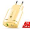 20W Dual USB Charger EU US Plug Wall Charging Type C PD Mobile Phone Charger For iPhone12 11 Samsung Xiaomi Power Supply Adapter