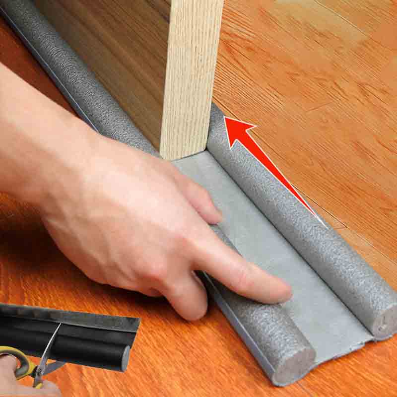 HomeProtect Уплотнитель от сквозняков под дверь Погодный уплотнитель Дверной уплотнитель Щетка для двери Уменьшение холодного воздуха Передняя Звукоизолирующий Блокиратор сквозняков