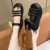 Heel 8cm Sandals Women Shoes Beach Shoes Hook Loop Women New Fashion Summer Shoes Slides Platform Wedges Sandals Sandalias Mujer