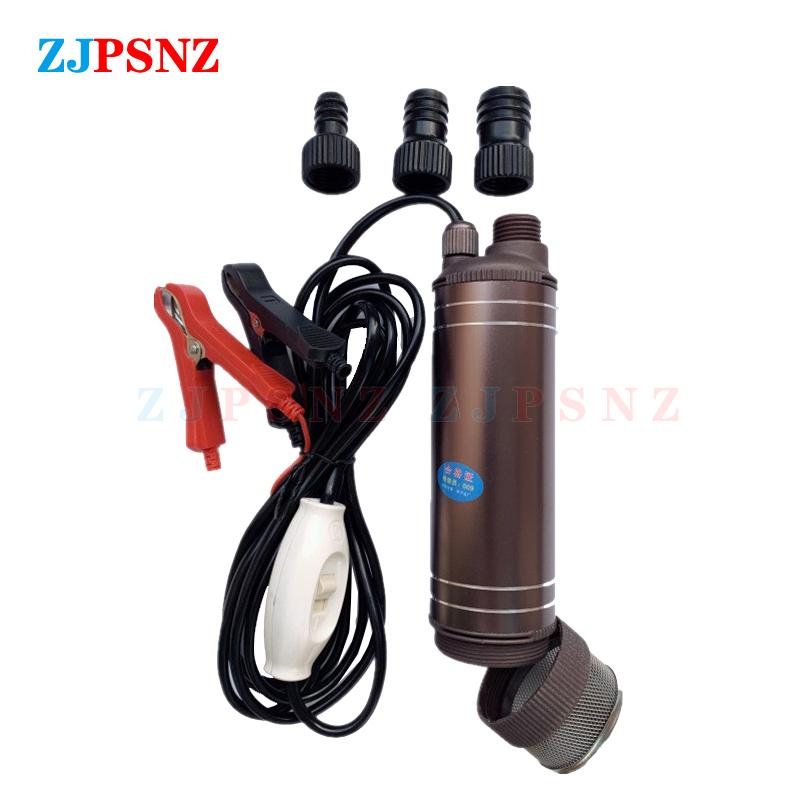 12V/24V 150W Portable DC Submersible Electric Pump For Diesel Fuel Delivery Water Sewage Suction Transfer Electric Pump 45L/Min