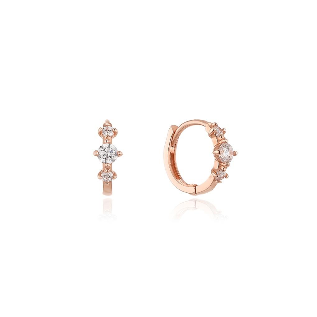 LLOYD Triple Stone One-Touch 10k Earrings LPTM2015T
