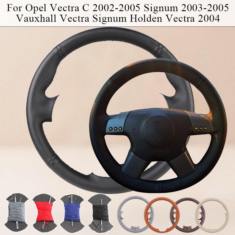 Car Steering Wheel Cover For Opel Vectra C 2002-2005 Signum 2003-2005 Vauxhall Vectra Signum Holden 2004 Microfiber Leather DIY