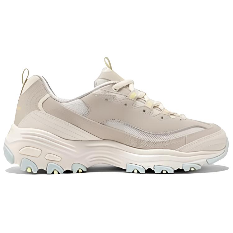 Skechers DLites Ткань Синтетическая Кожа Удобные Дышащие Амортизация Поддержка Легкие Увеличение Роста Низкие Папины Кроссовки 150555-NTMT