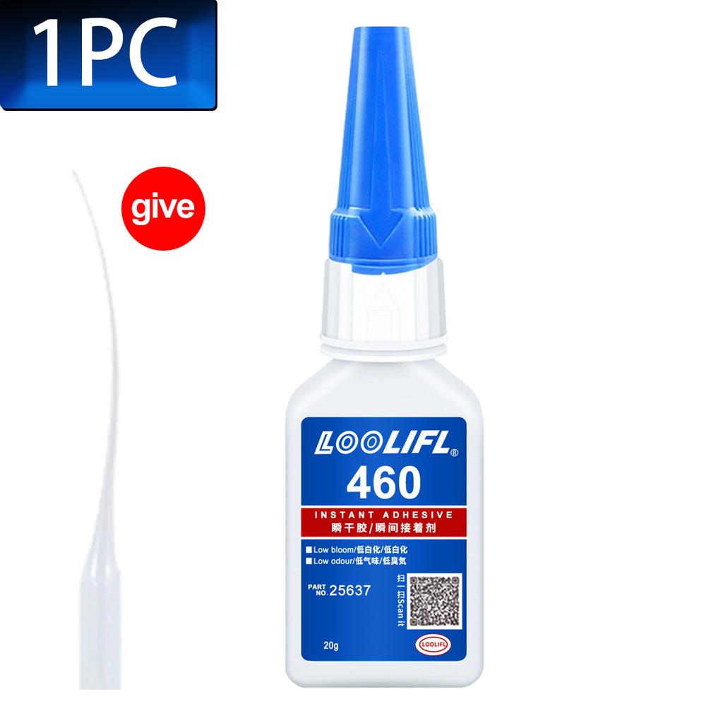 LOOLIFL 20ml 403/460 Instant Strong Super Glue Universal Superglue Mighty Instant Glue for Resin Ceramic Metal Glass Fast Dry