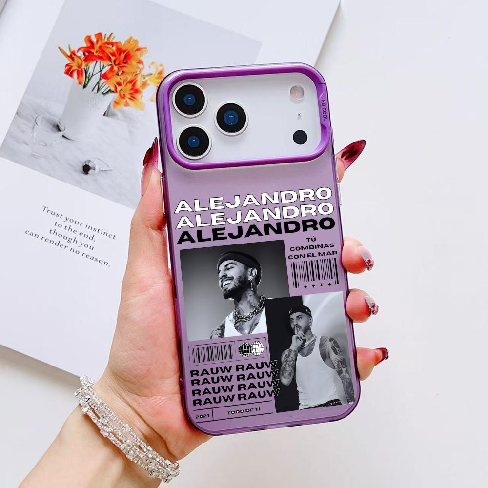 Singer R-Rauw Alejandro Phone Case For iPhone 17 16 15 14 13 12 11 Pro Max Air Matte Laser Aurora Shockproof Funda