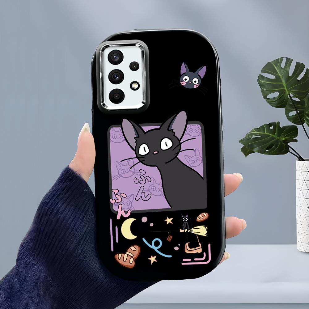 Милый милый кот жидкий силиконовый чехол для телефона Samsung Galaxy S24 S23 S20 FE Plus Ultra Note 20 10 A51 A52 A54 A73 противоударный мягкий чехол