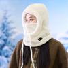 Windproof Winter Fleece Cycling and Outdoor Sports Cap with Neck Warmer and Mask