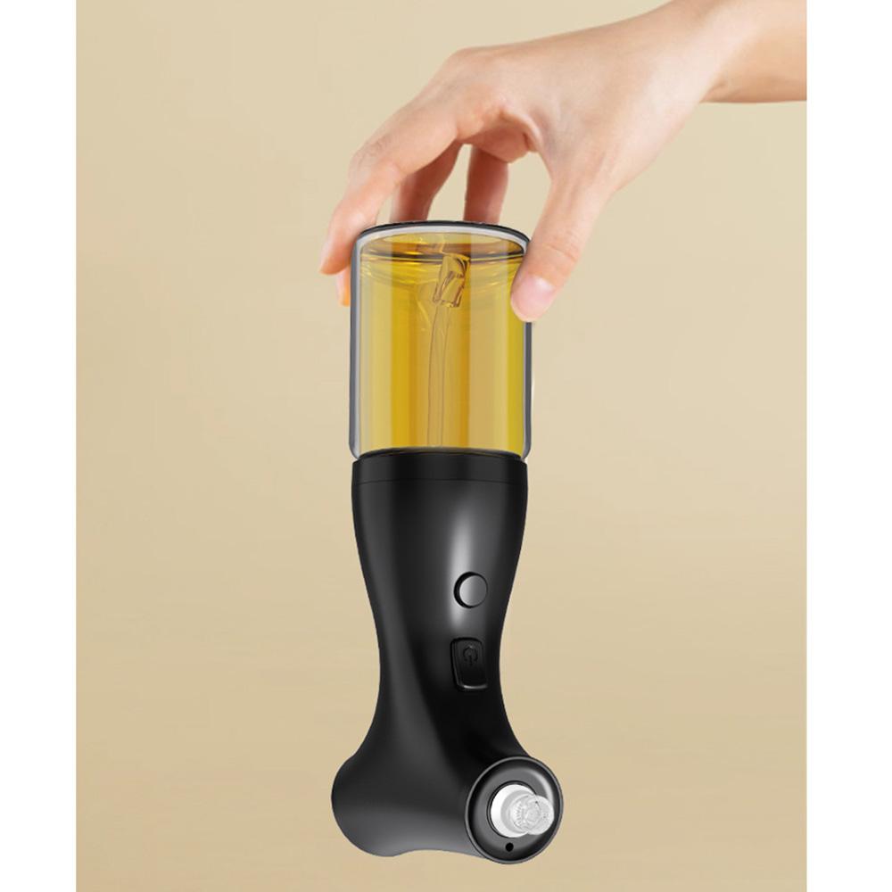Double Modes Electric Oil Spray Bottle Leak-proof Cooking Oil Dispenser Glass Oil Spritzer  BBQ