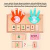 Wooden Finger Counting Math Toy For Early Childhood Education With Addition And Subtraction Practice