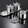 1/2/3 шт., банка для приправ, контейнер для сахара из нержавеющей стали со стеклянной крышкой и ложкой, кухонная столешница, кофе-бар, сахар