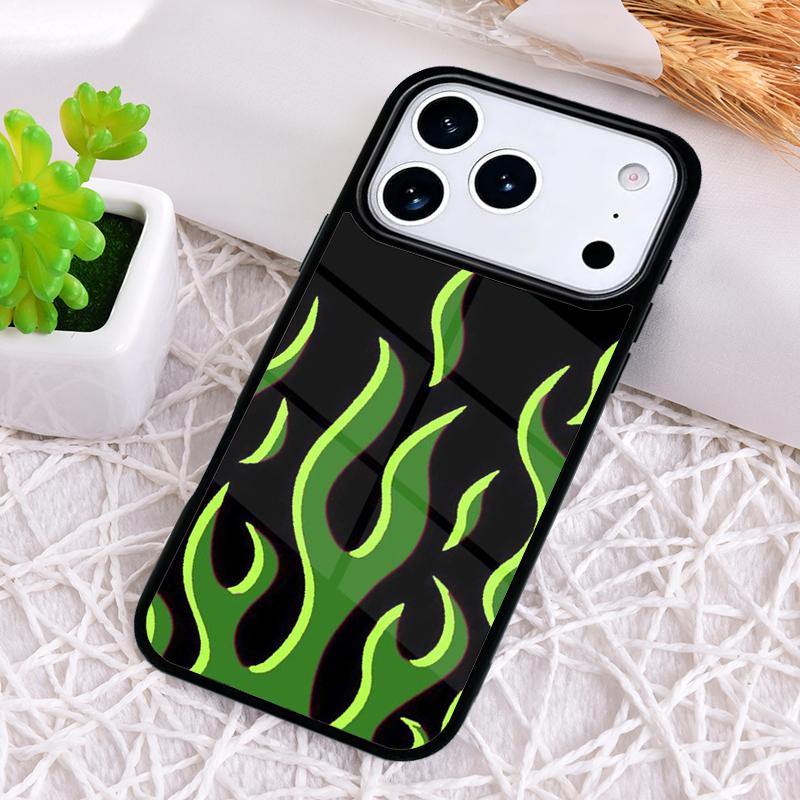 Чехол для телефона с рисунком пламени и огня для iPhone 17 Air 16 15 11 12 14 13 Pro Max Ударопрочный чехол