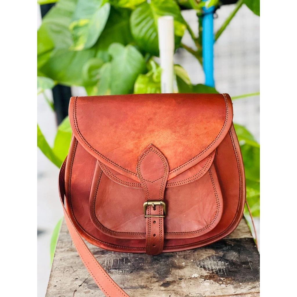 Женская сумка кроссбоди из козьей кожи, новая сумка-мессенджер, коричневая сумка