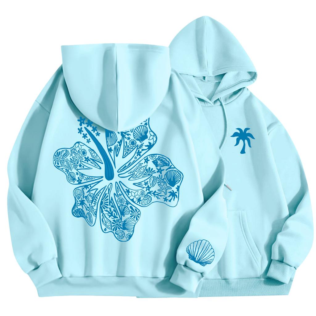 Женская мода, женский легкий пуловер с длинными рукавами и карманами, толстовка с капюшоном в стиле консервативного стиля