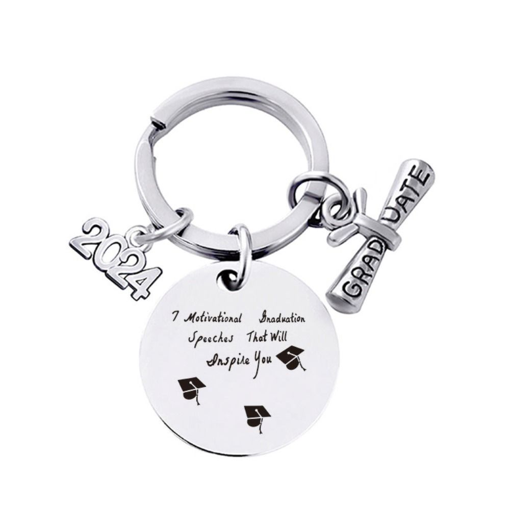 Брелок для ключей «Выпускной» 2024 года, брелок «Докторская шляпа» 2024 года, поздравление