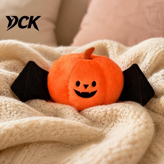 Halloween Party Decorative Ornaments Pumpkin Plush Doll, 8.66 Inch Bat Wing Plushie, Durable Supplies Soft Stuffed Toy for And Home Decor Plushie