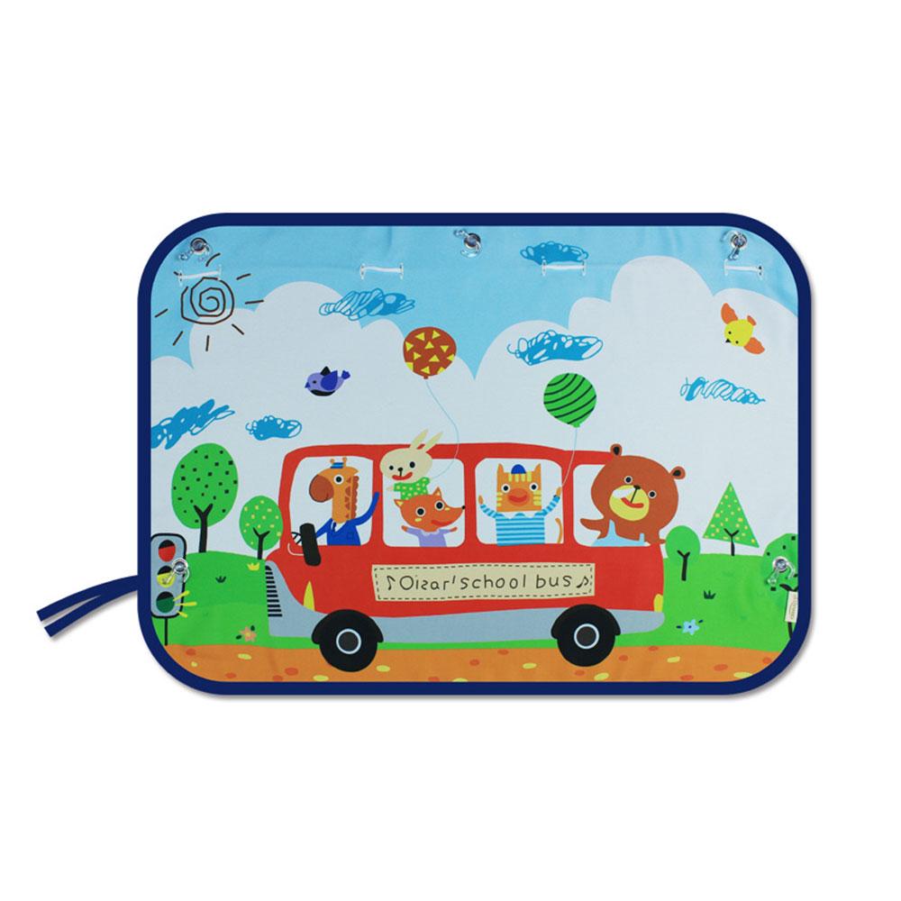 1 шт. Универсальная шторка-накладка на боковое окно автомобиля, шторка, солнцезащитный козырек на окно, защита для детей, милые мультяшные машинки