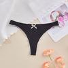 Yousheng Женские стринги Бесшовные с низкой посадкой Хлопковое нижнее белье Сексуальные трусики бикини с оборками Женские дышащие трусы