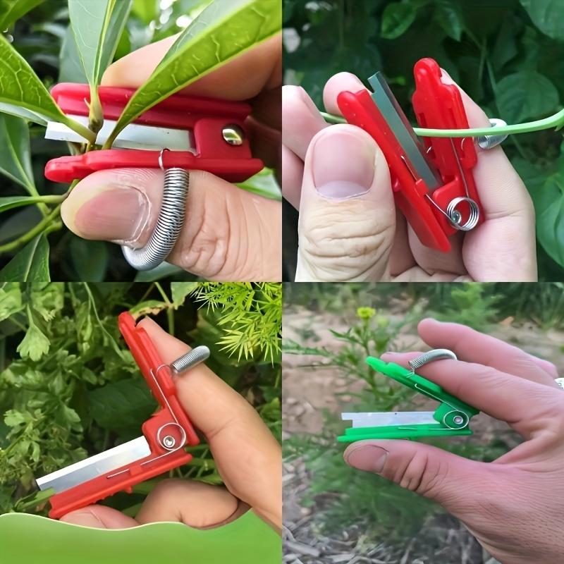 Многофункциональный садовый нож-наперсток для обрезки пальцами, устройство для сбора овощей и фруктов, инструменты для обрезки веток, практичные садовые инструменты