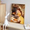 Disney Diamond Painting Kit DIY Round Home Wall Decor Adult Handmade Gift Belle Baking Croissants Art 129 Characters