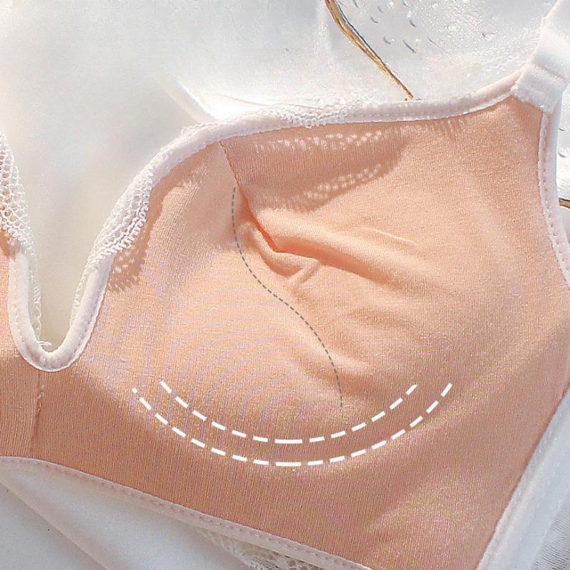 Нижнее белье, собранное без стального кольца, противопровисающий латексный бюстгальтер с регулировкой груди Pure Desire, ветрозащитный бюстгальтер