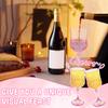 12/24/36 Pcs Champagne Glass 3.09oz Reusable Plastic Wine Glasses Flutes Elegant Pink Wine Glass for Party Wedding and Christmas