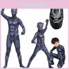 Black Movie Panther Costume Superhero Cosplay Adult Kids Zentai Suit Jumpsuit