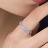 Hyeres-lor Essence Silver (W) Modern Tennis Ring 2.5mm Sky Blue HL4R45421W9