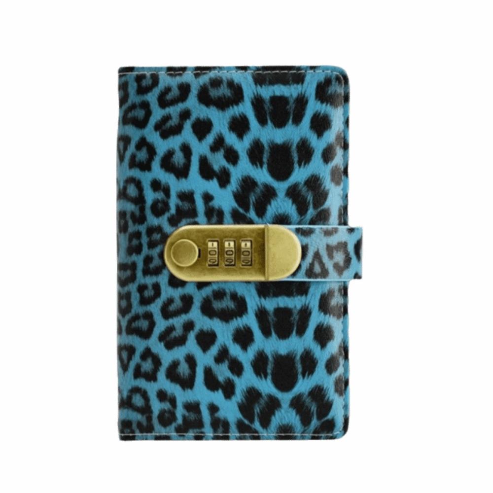 Leopard print Money Saving Binder Savings Wallet Notebook Office Stationery Supplies