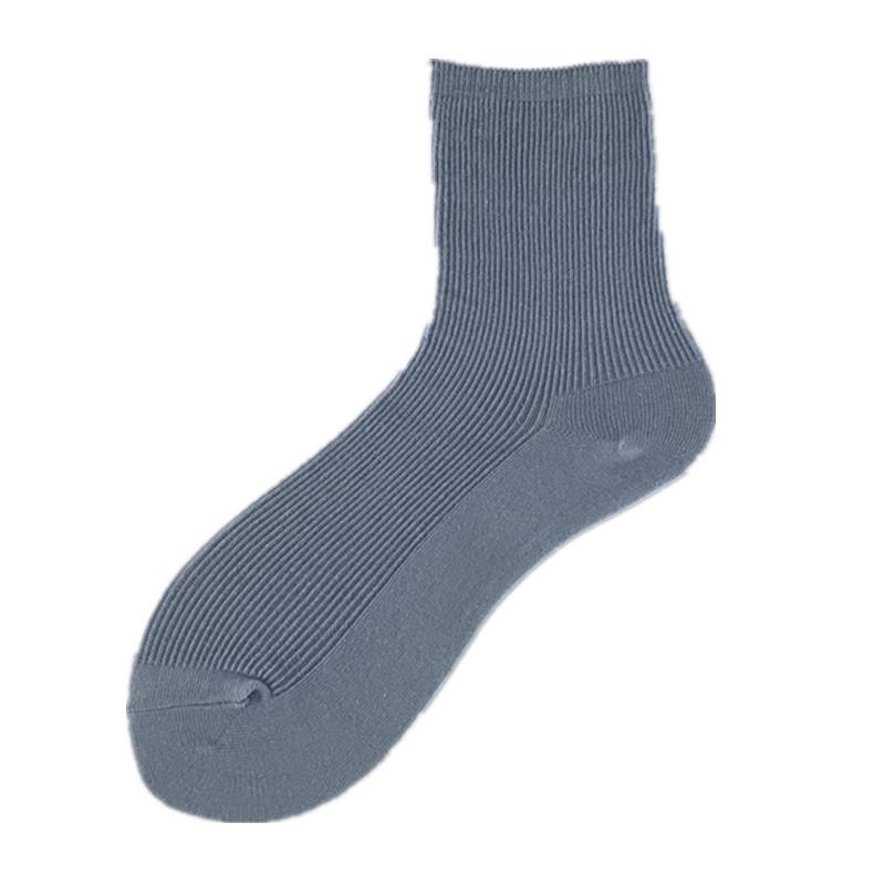 Женские хлопковые носки с рюшами в корейском стиле - Пастельные гольфы до середины икры, летняя мода