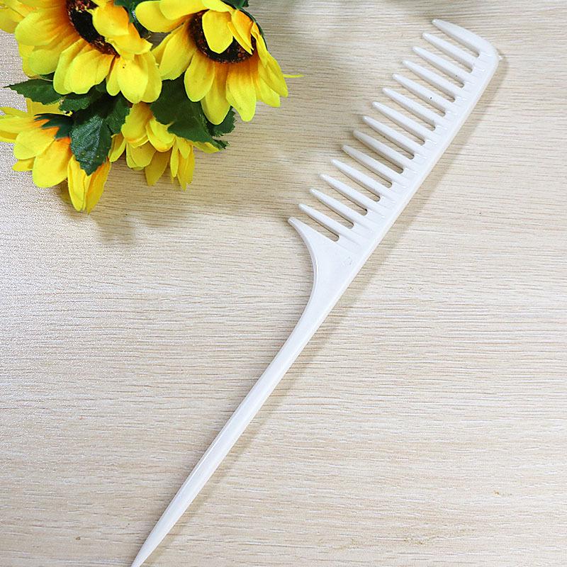 Steel Pin Tail Comb for Hair Dyeing, Styling, Teasing, Sectioning, and Wide-Tooth Combing