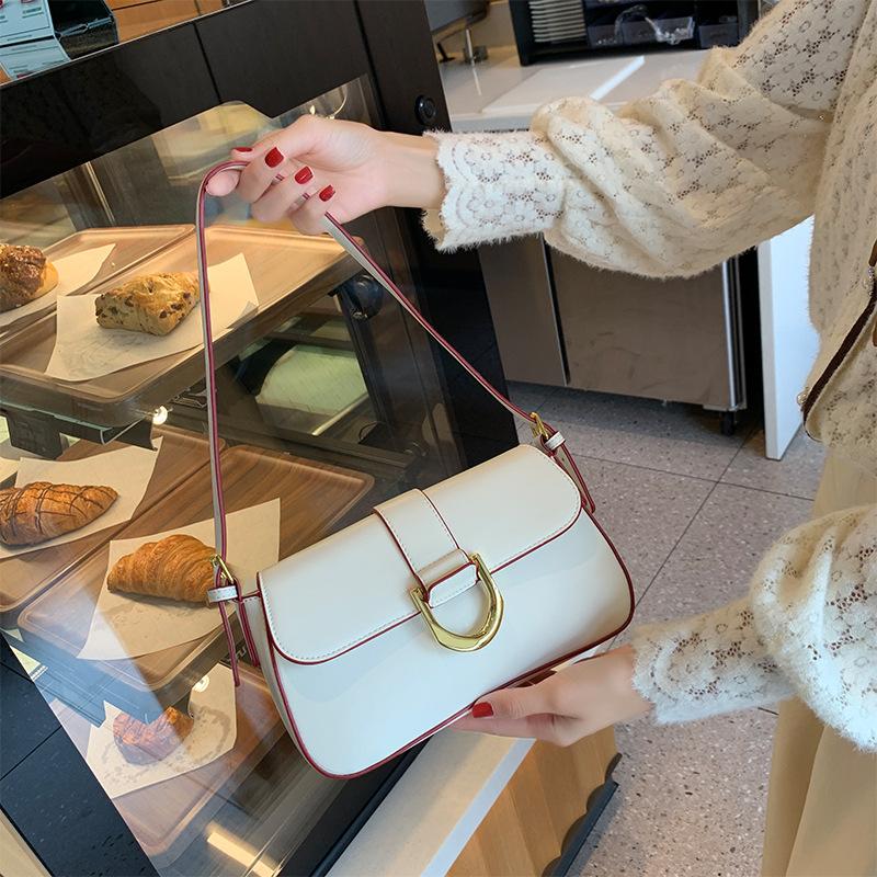 Новая модная высококачественная универсальная сумка через подмышку, французская сумка через плечо, маленькая женская сумка-мессенджер