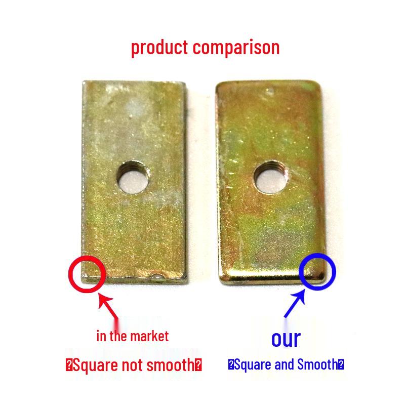 Квадратная гайка M3/M4, Смещенная Т-образная гайка M5, Железная гайка-шайба M6, Прямоугольная гайка-блок