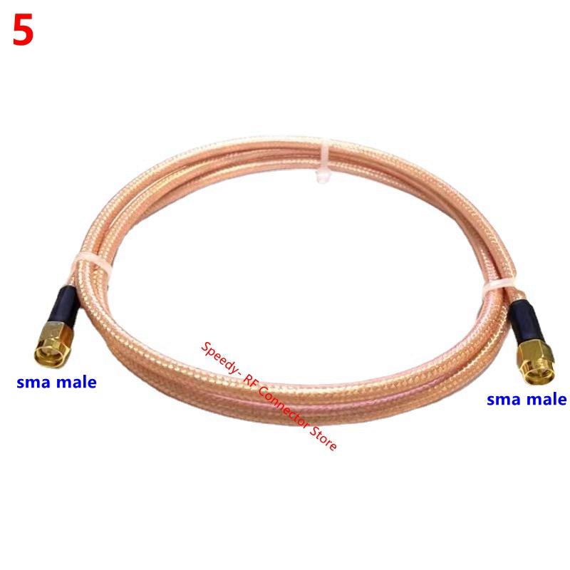 RG142 Coax Cable Double Shielded Crimp for UHF PL259 N Type TNC BNC Male Female Connector Extension Fast Delivery Brass Copper