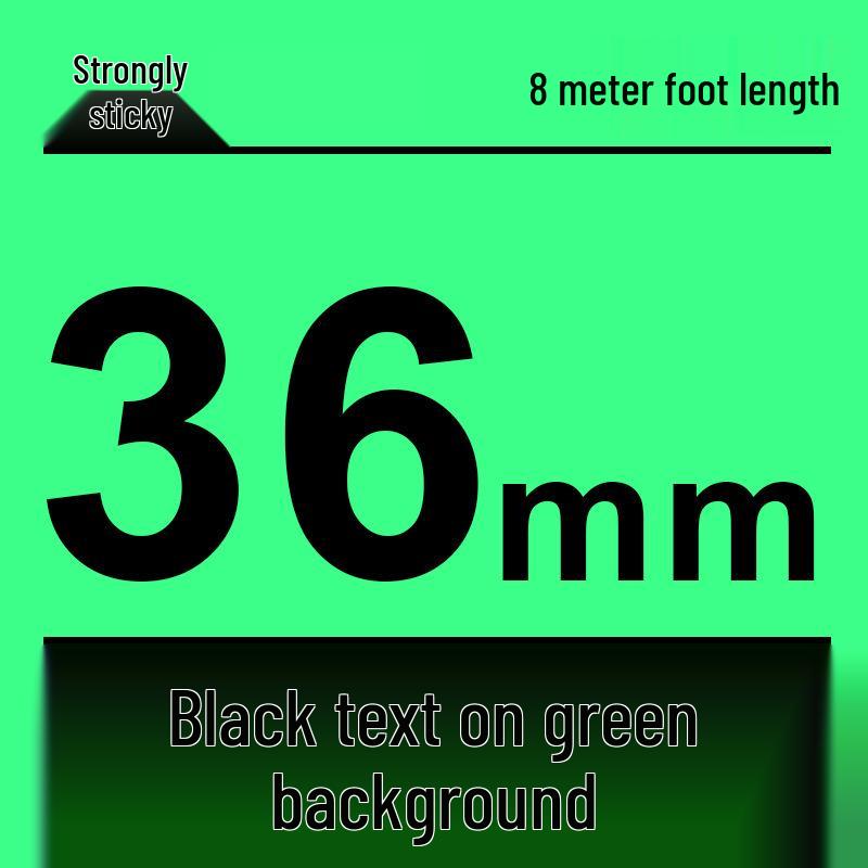 Compatible Brother 12mm Label Maker Ribbon: PT-E100B/D210/D450/115B, Laminated Self-Adhesive