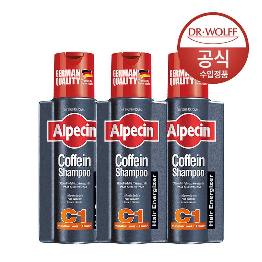Alpecin Шампунь с кофеином C1 (Укрепление волос) 250 мл x3