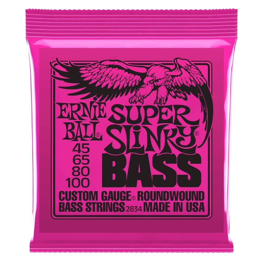 Ernie Ball Ernie Ball Bass Strings SUPER SLINKY BASS 2834 Super Slinky Bass EB 2834 (45-100)