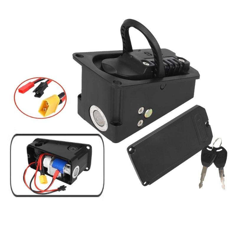 Замок на отсек аккумулятора от кражи с защитой порта для зарядки Крышка платы соединения замка аккумулятора электровелосипеда