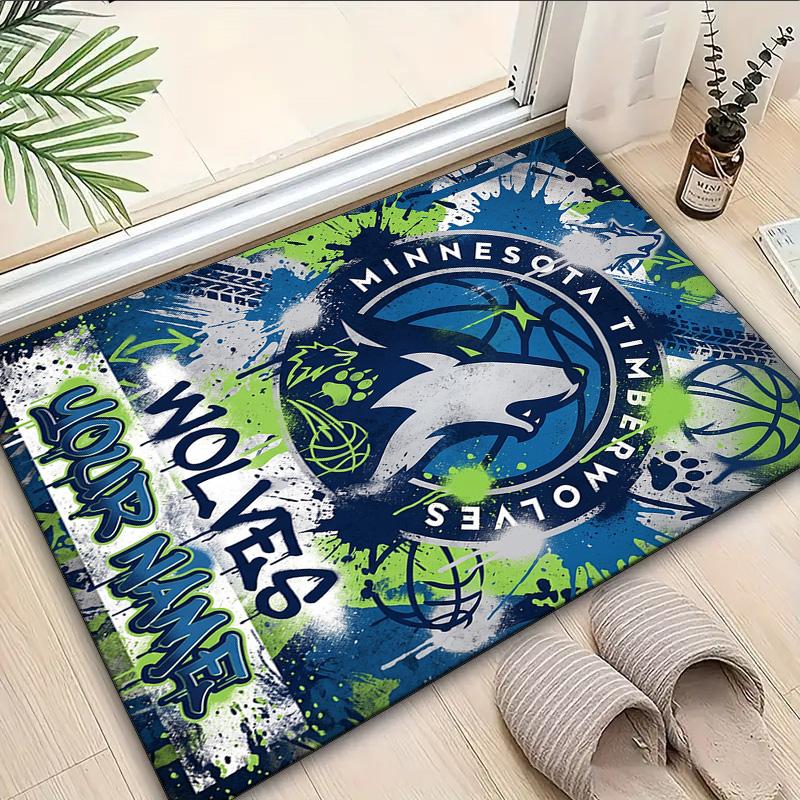 Custom Name Rug Minnesota Logo Area Rug Suitable for Indoor And Outdoor,Carpets for Homes, Offices,Living Rooms,Home Decor,Christmas Gift