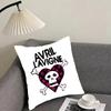 AAvril LavigneE Singer Cushion Cover Pillowcase Ultra Soft Skin Friendly Fabric Cloud Like Comfort Concealed Zipper