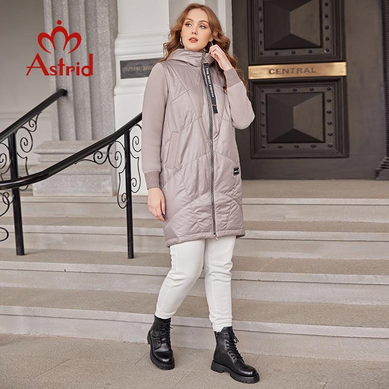 Astrid Autumn Winter Jacket Women 2024 Mid-Length Hooded Design Oversize Elegant Women's Down Jacket Warm Parka Women Coat 9782