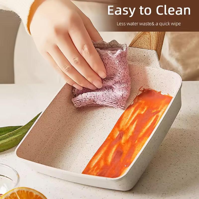 Japanese Style Breakfast Cooking Cookware Square Non-Stick Egg Roll Steak Fry Pan Cooking Pans Egg Pot Frying Pan With Handle
