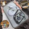 Для iPhone 17 Pro Max Роскошный Магнитный Ударопрочный Чехол Для iPhone 15 14 13 12 16 Pro Max Magsafe С подставкой Защитная крышка для стеклянной линзы