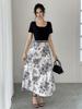 Women's Summer Floral French Slimming Long Dress - New Design Outerwear