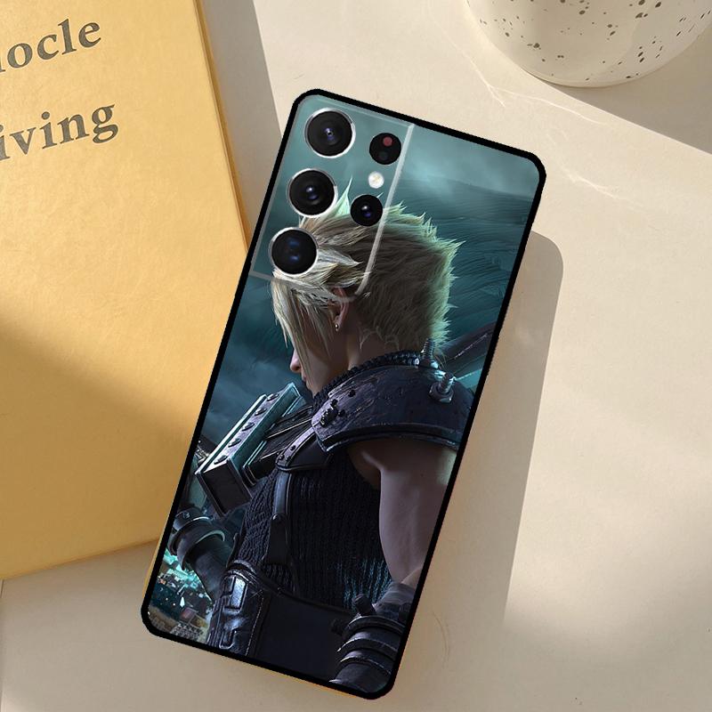 FINAL FANTASY Чехол Cloud Strife для Samsung Galaxy S23 S21 Ultra S20 FE S9 S10 S22 Plus Note 10 Plus S22 Ultra Чехол