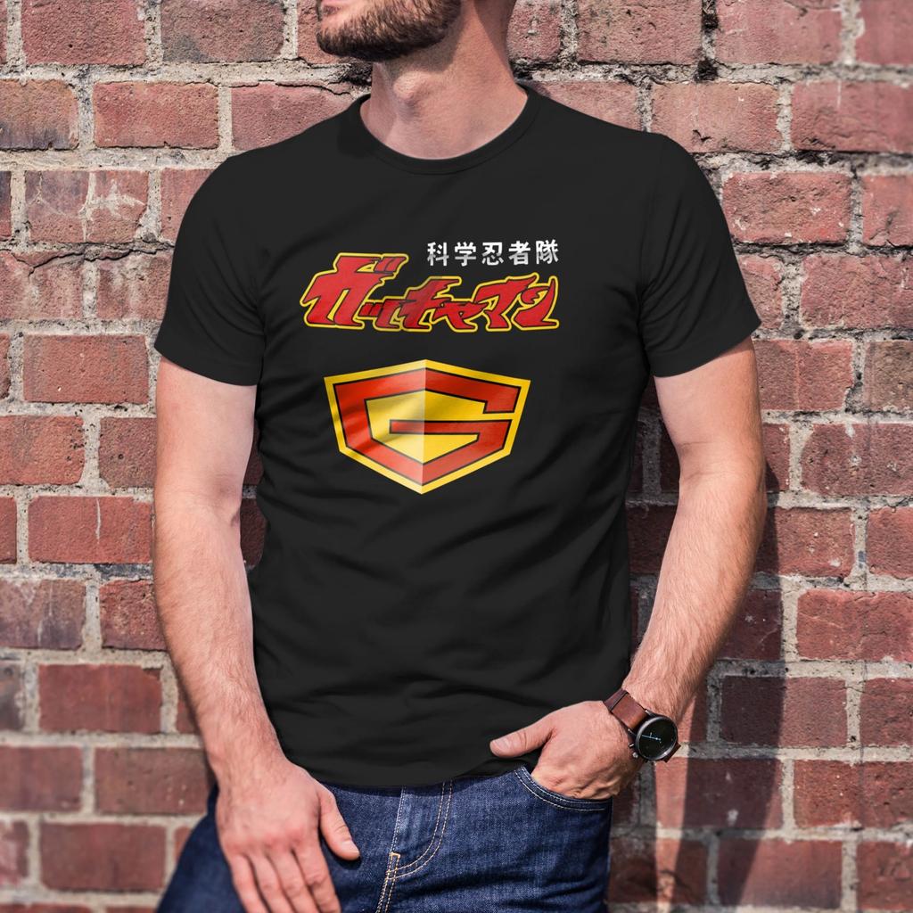 Japan Animation Vintage T-shirt G for Gatchaman Graphic Printing T Shirts Unisex Casual Comfort Cotton Vintage Round Neck Tee