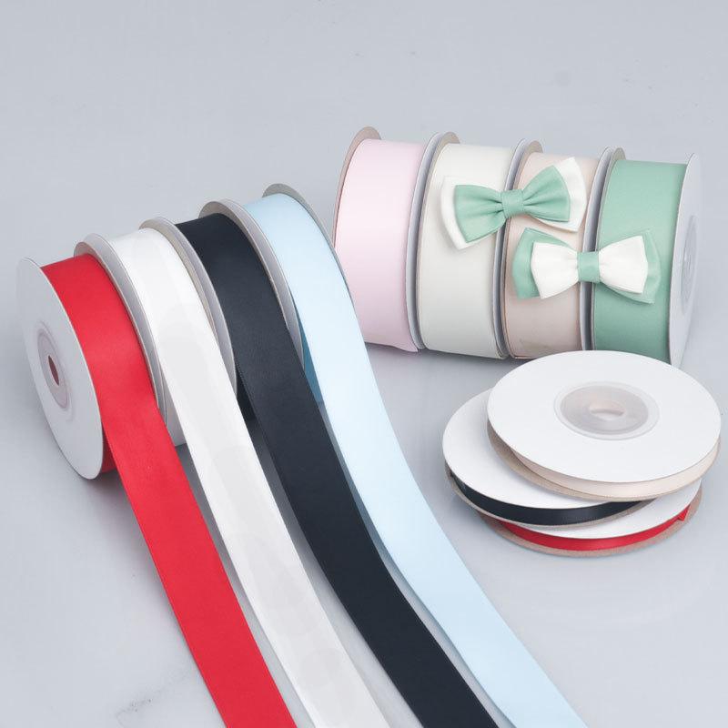 Crafting Elegant Double-sided Polyester Matte Ribbon Matte Fresh Bouquet Tie Ribbon Bow Gift Baking Packaging Ribbon Milk Ribbon Home Decoration