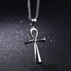 Life Egypt Cross Pendant Ankh Chain of Egyptia# Symbol Stainless Steel Necklac*
